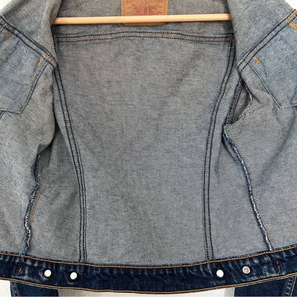 Y2K Levi's Women's Trucker Jean Jacket, Denim Button Down Small, Western VINTAGE - Picture 5 of 8